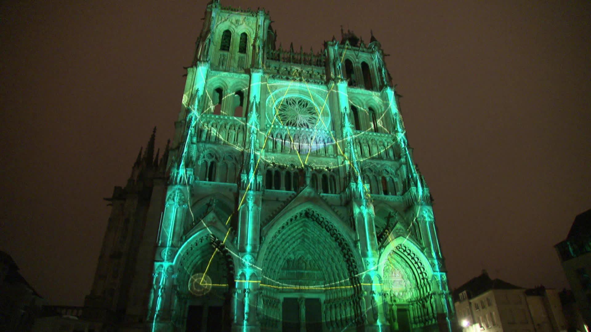 Spectacle son et lumière cathédrale d'Amiens