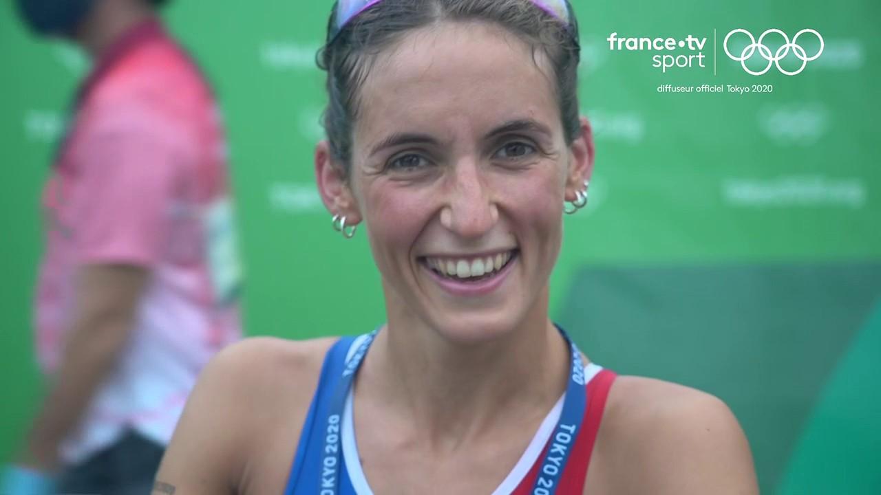 Cinquième du triathlon olympique, la Française Léonie Périault revient sur sa course : "Je pense que personne, même pas moi, n'aurait parié sur cette performance."