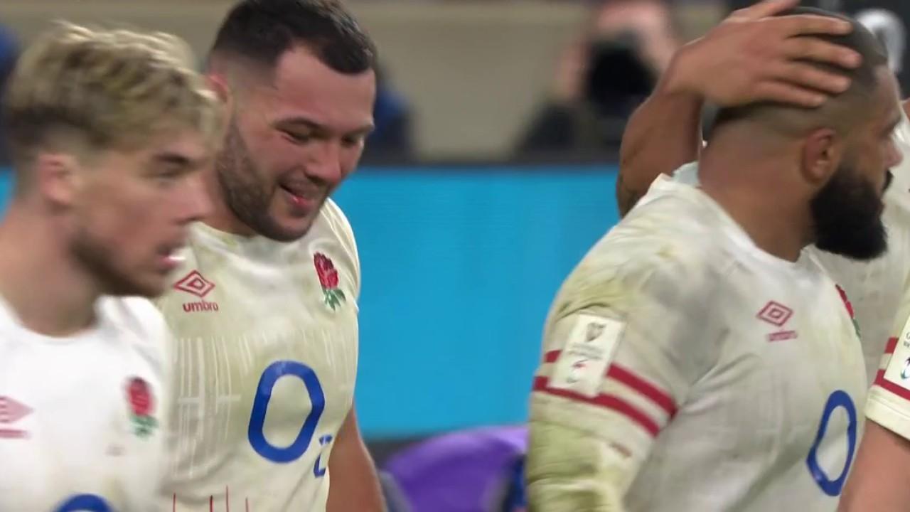 Le XV d'Angleterre entre parfaitement dans sa deuxième période et trouve rapidement une solution avec un essai du pilier Ellis Genge, très présent sur les temps de jeu de son équipe. Il est logiquement récompensé avec ce 3e essai pour son pays (20 - 12).