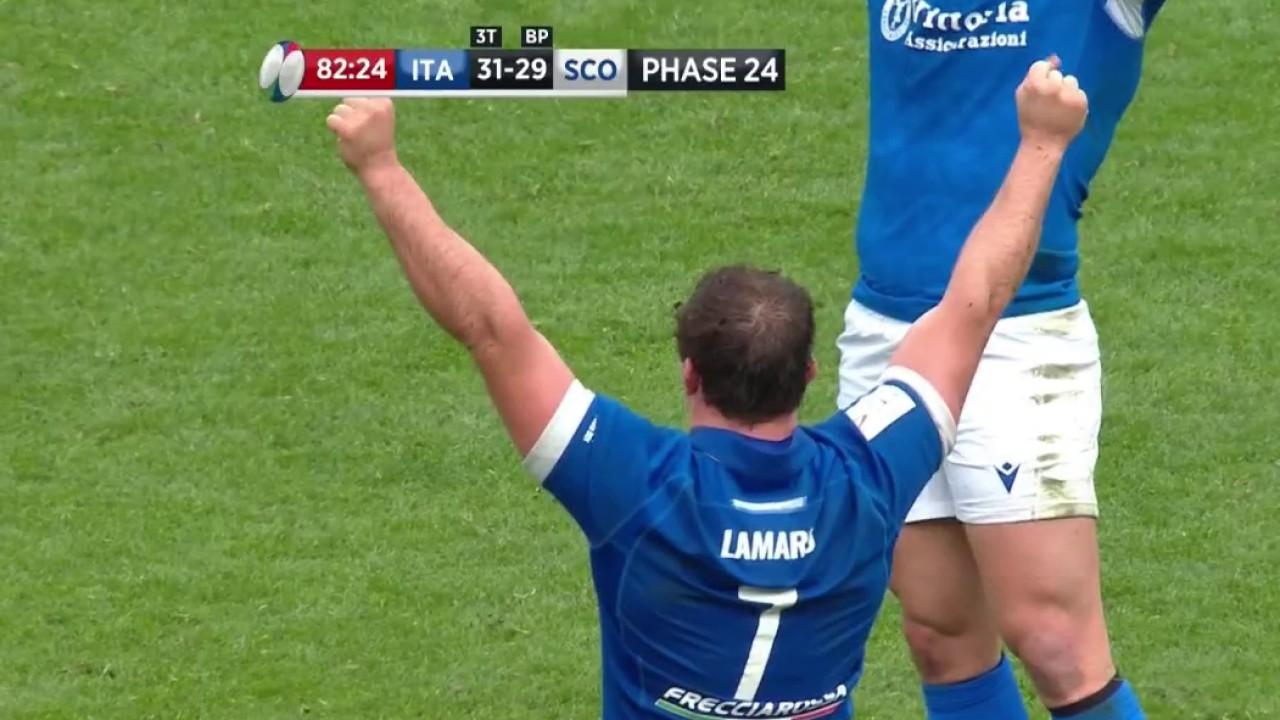 Le Stadio Olimpico est en ébullition ! Au courage, les Italiens ont renversé l'Ecosse pour s'offrir une première victoire dans cette édition 2024 du Tournoi des Six Nations au terme d'un match complètement dingue (31-29).