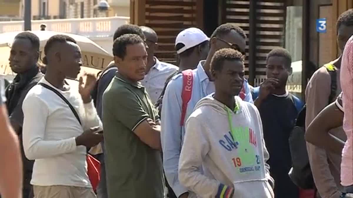 Ce matin, en gare de Nice, des migrants sont arrivés en provenance de Breil-sur-Roya