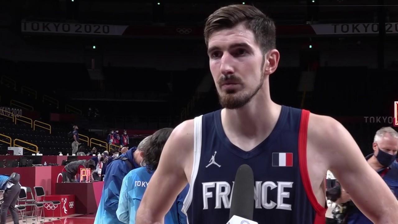 La réaction de Nando de Colo après le match opposant la France à la République tchèque.