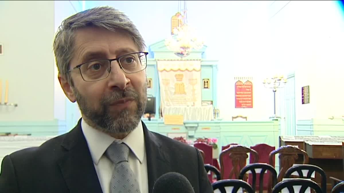 Le grand-rabbin de France Haïm Korsia, ici à la grande synagogue de Paris en novembre 2015.