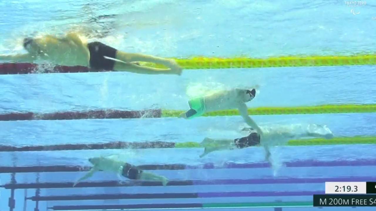 C'était juste mais David Smetanine se qualifie pour la finale du 200 m nage libre S4 ! En signant le 8e temps des séries en 3'14"09, il est le dernier qualifié.