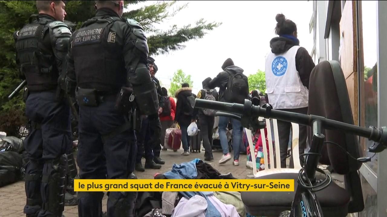 Val-de-Marne : à Vitry-sur-Seine, le plus grand squat de France vidé avant les JO