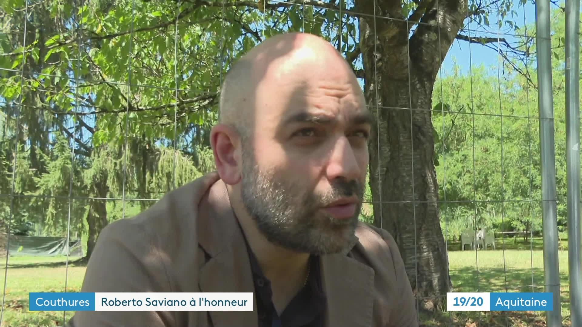 Roberto Saviano au festival international de journalisme de Couthures-sur-Garonne