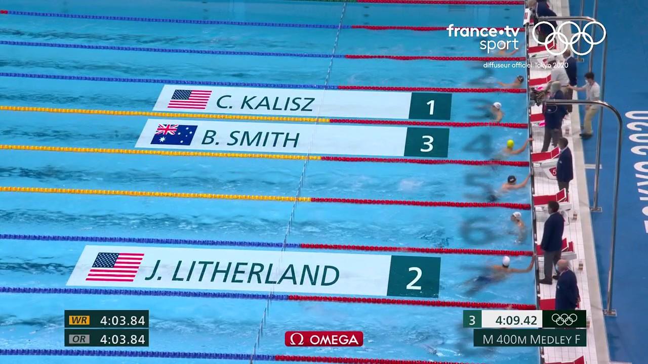 L'Alsacien Léon Marchand prend rendez-vous avec l'avenir alors que l'Américain Chase Kalisz remporte la médaille d'or du 400 mètres 4 nages.
