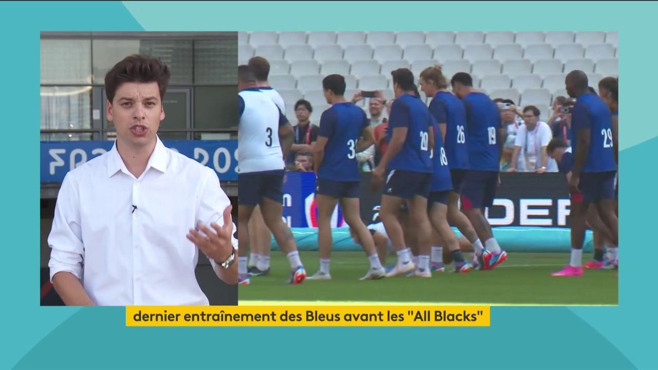 Coupe du monde de rugby : dernier entraînement du XV de France avant d’affronter les All Blacks