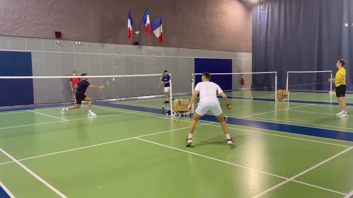 Entraînement des frères Popov à l'Insep, le 6 décembre.