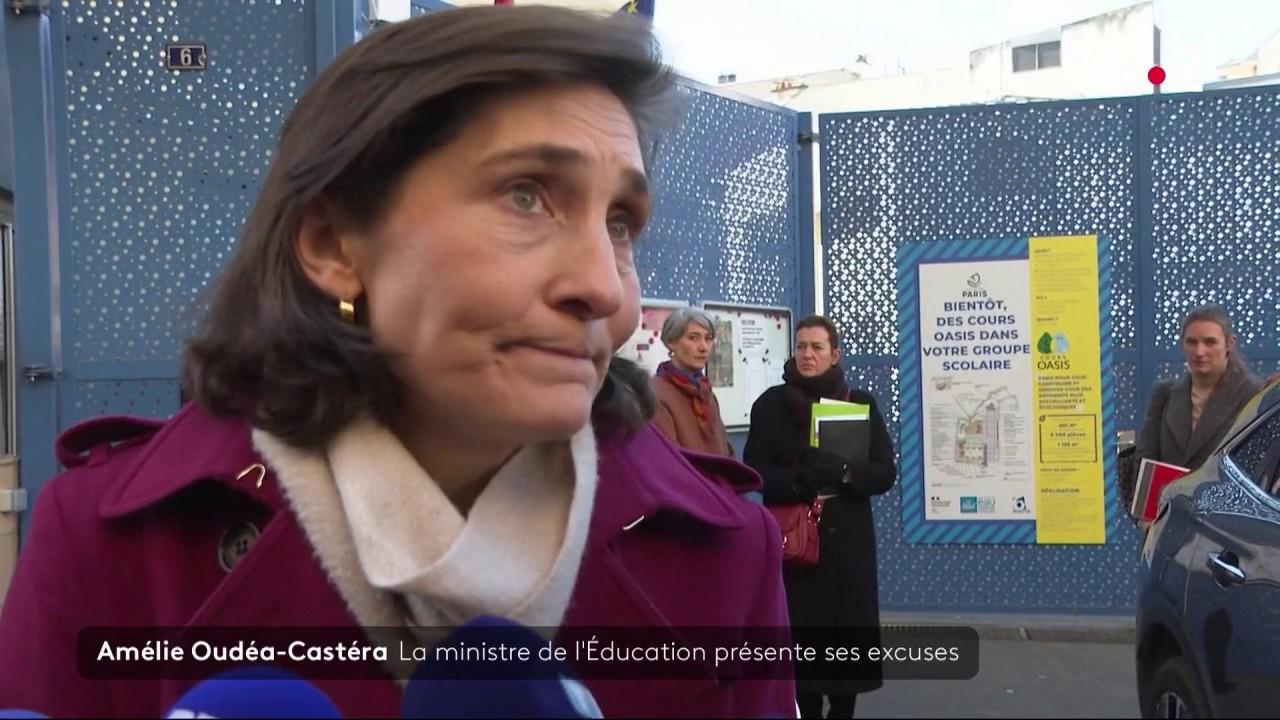 Polémique autour des propos d'Amélie Oudéa-Castéra : la ministre a présenté ses excuses