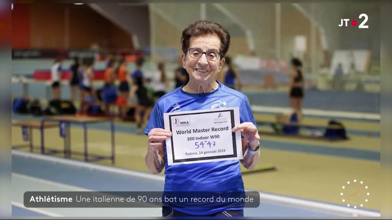 Una donna italiana di 90 anni batte un record mondiale