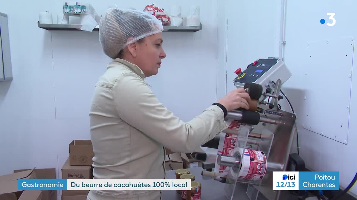 Une entreprise de Saint-Sauveur d'Aunis (Charente-Maritime) fabrique du beurre de cacahuète. Un produit qui fonctionne de plus en plus auprès des consommateurs français.