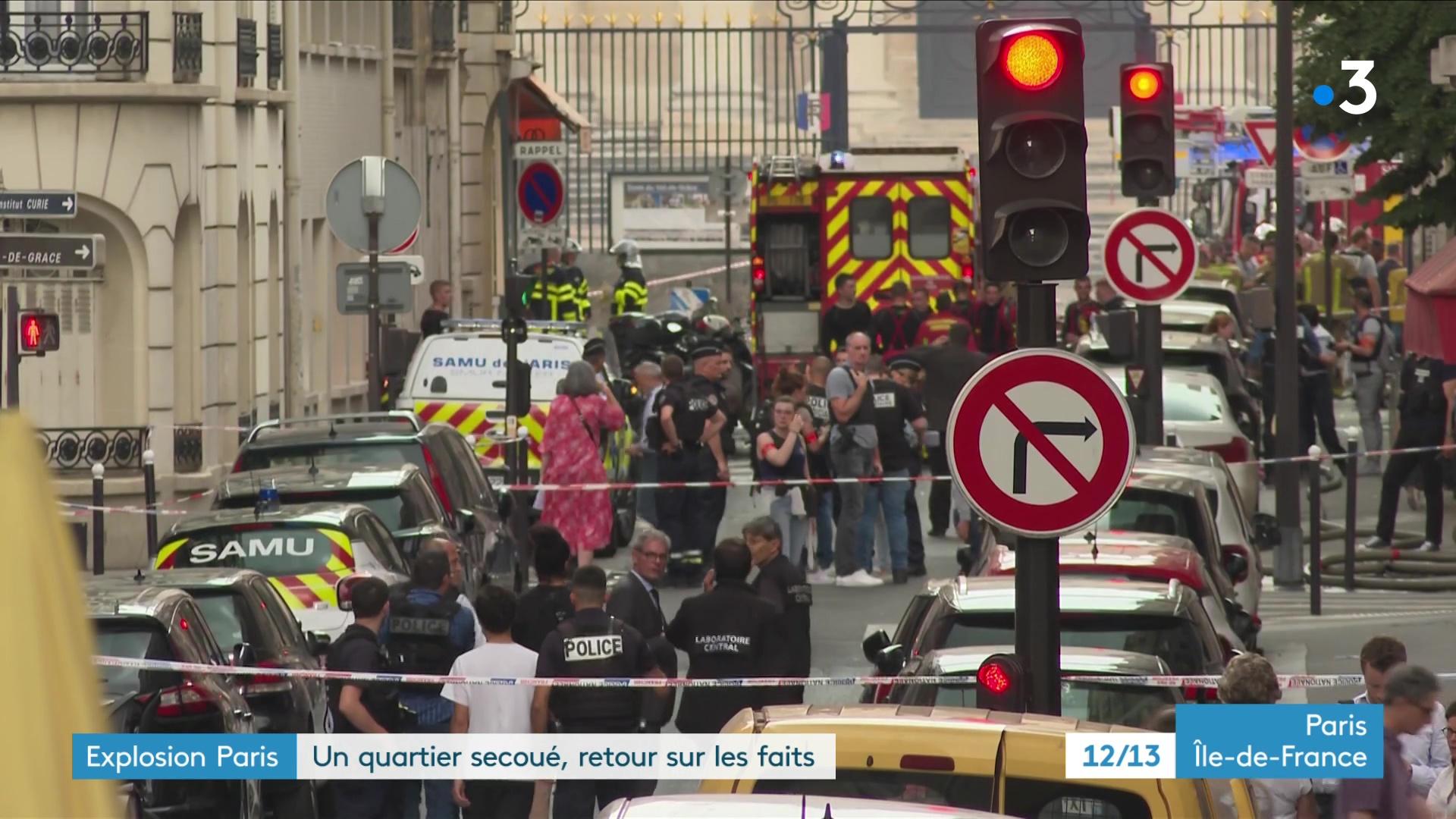 VIDEO. Explosion dans le 5e arrondissement de Paris : "il y a eu une déflagration énorme et après, toutes les vitres ont été brisées"