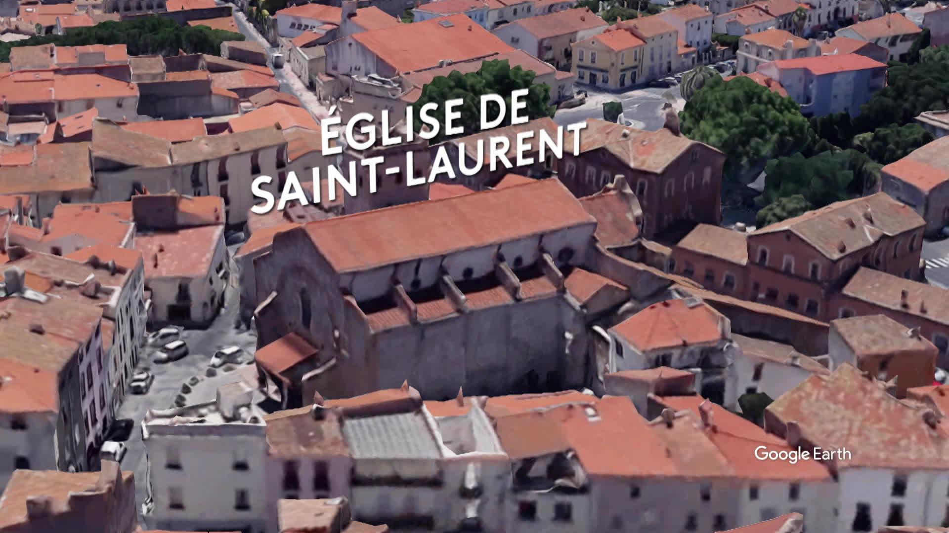 Saint-Laurent-de-la-Salanque (Pyrénées-Orientales) - l'église rénovée après un incendie criminel, il y a 3 ans - mars 2023.