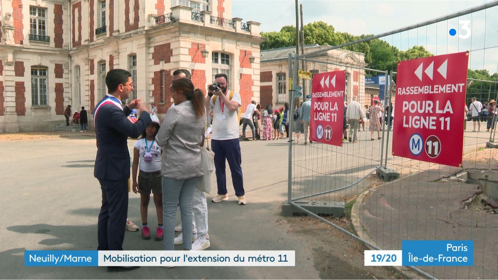 Les habitants réclament un nouveau prolongement de la ligne 11 à Neuilly-sur-Marne.