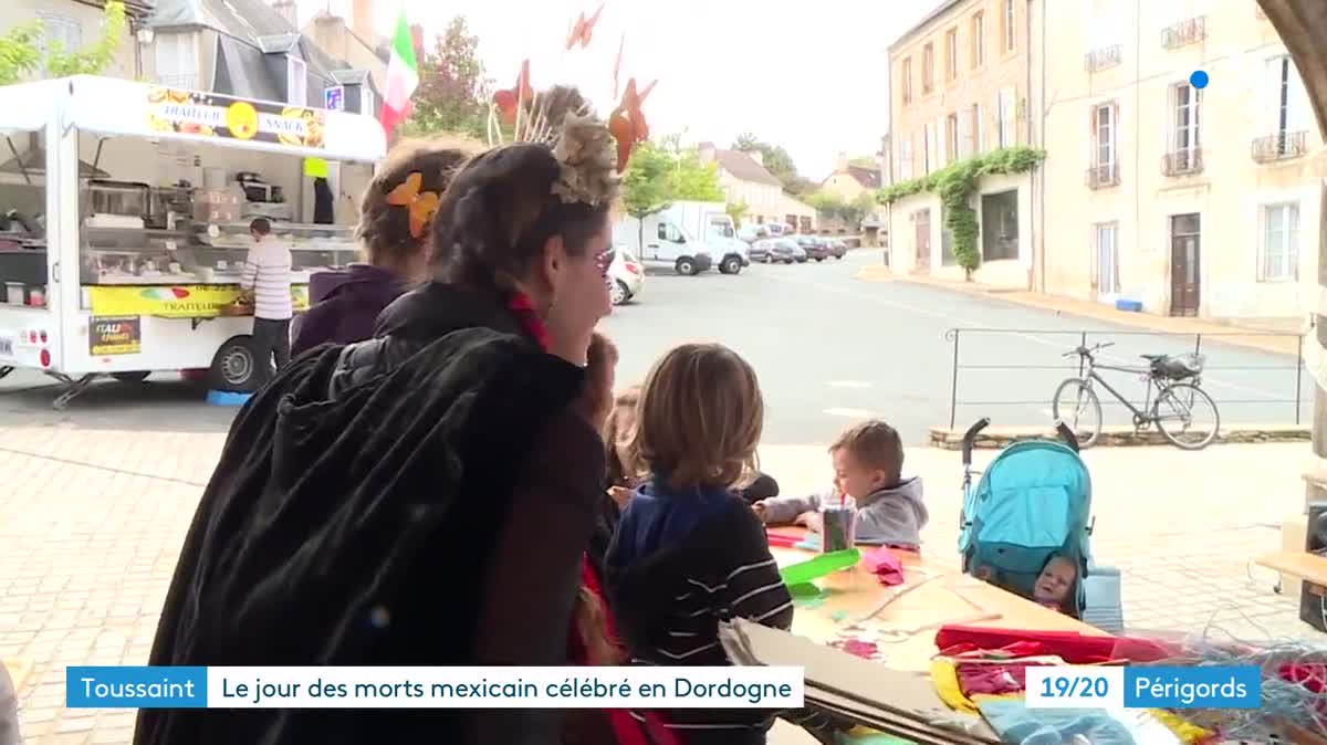 L'artiste d'origine mexicaine importe la célébration du jour des morts dans son village de Dordogne