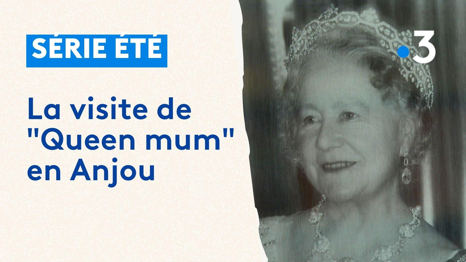 La reine mère Elisabeth, photo dédicacée pour la famille de Cossé-Brissac