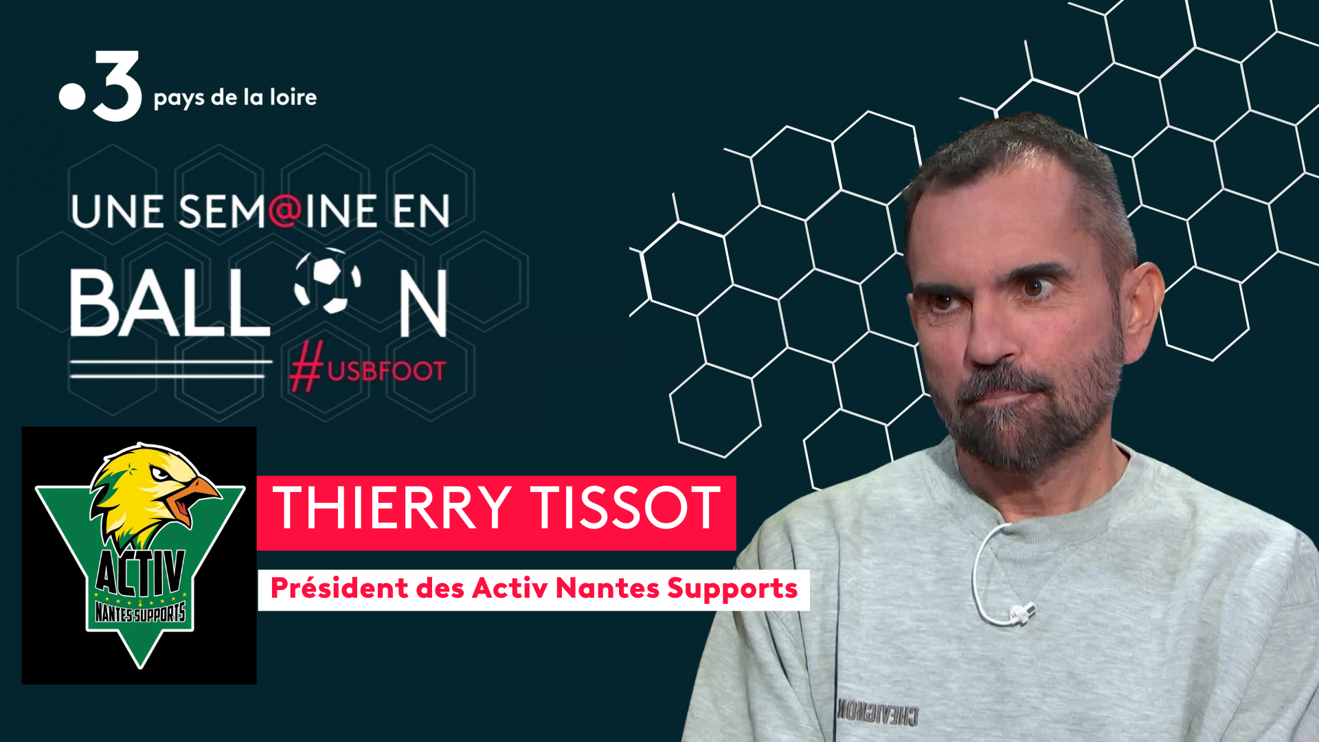 Thierry Tissot, président d'Activ Nantes, est l'invité d'#USBFOOT et  d'Anthony Brulez