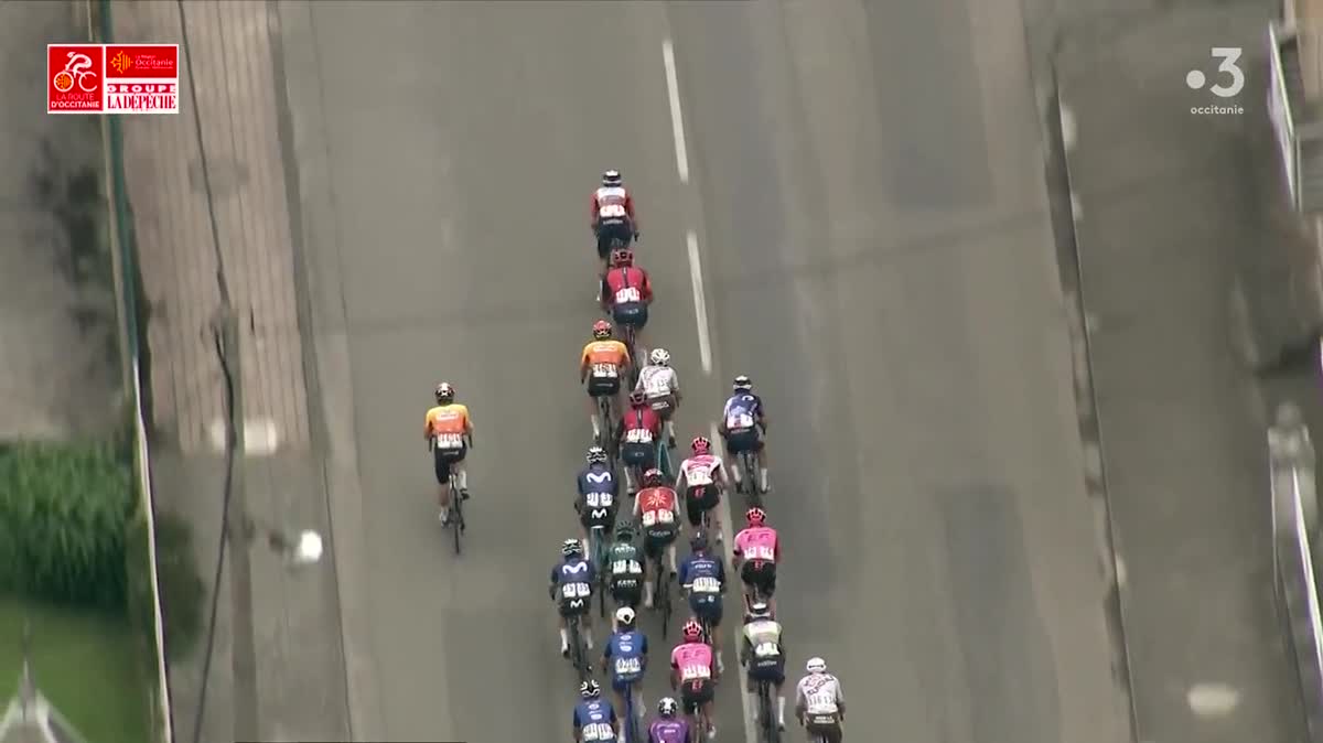 Simon Carr vainqueur de la dernière étape de la Route d'Occitanie 2023.