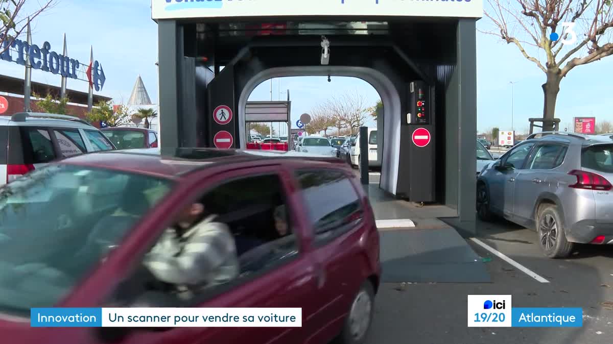 A Angoulins, près de La Rochelle, ce portique de haute technologie inspecte une voiture  et évalue sa valeur en quelques instants.